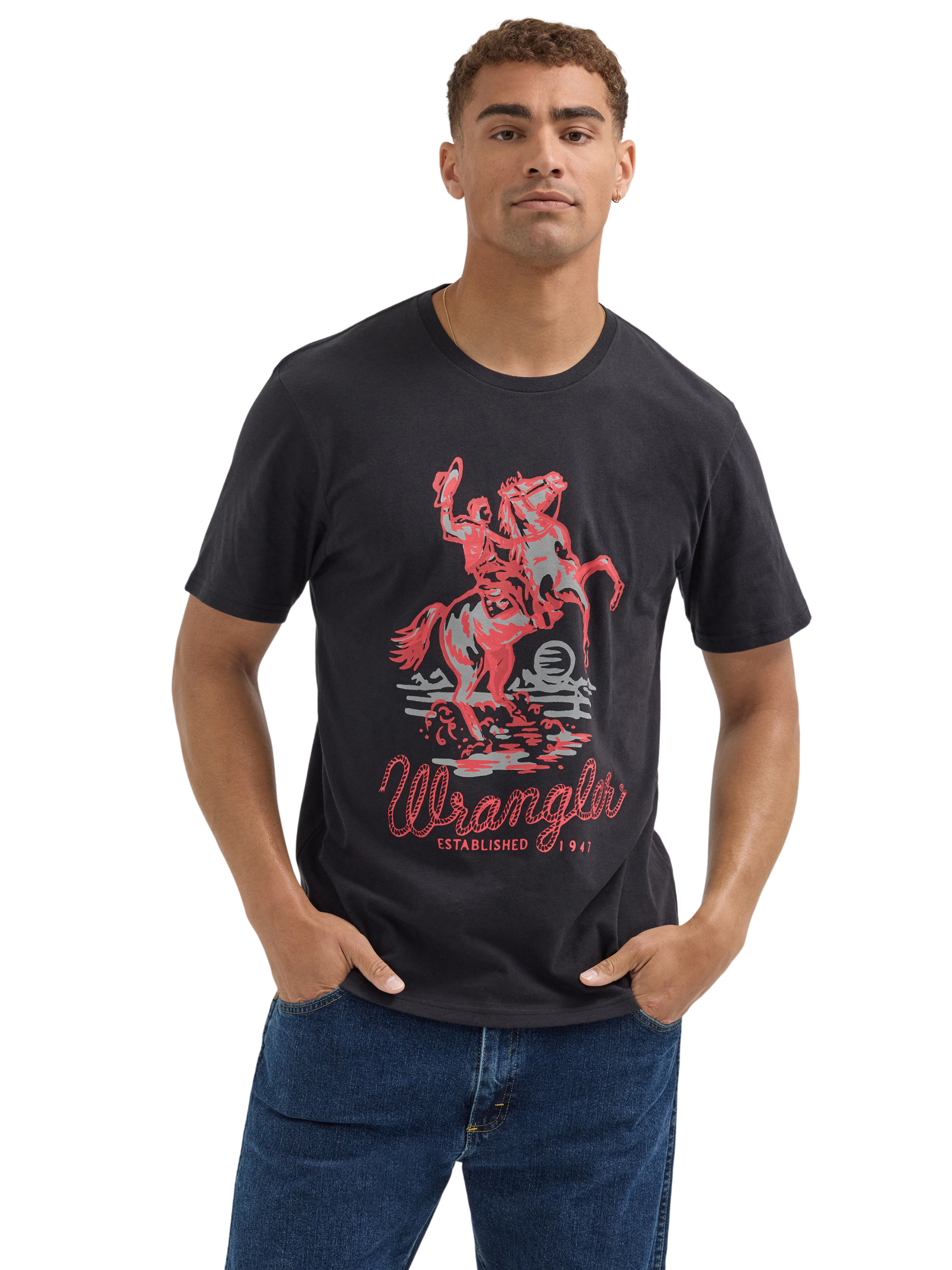 T-shirt Bucking Bronco - Homme