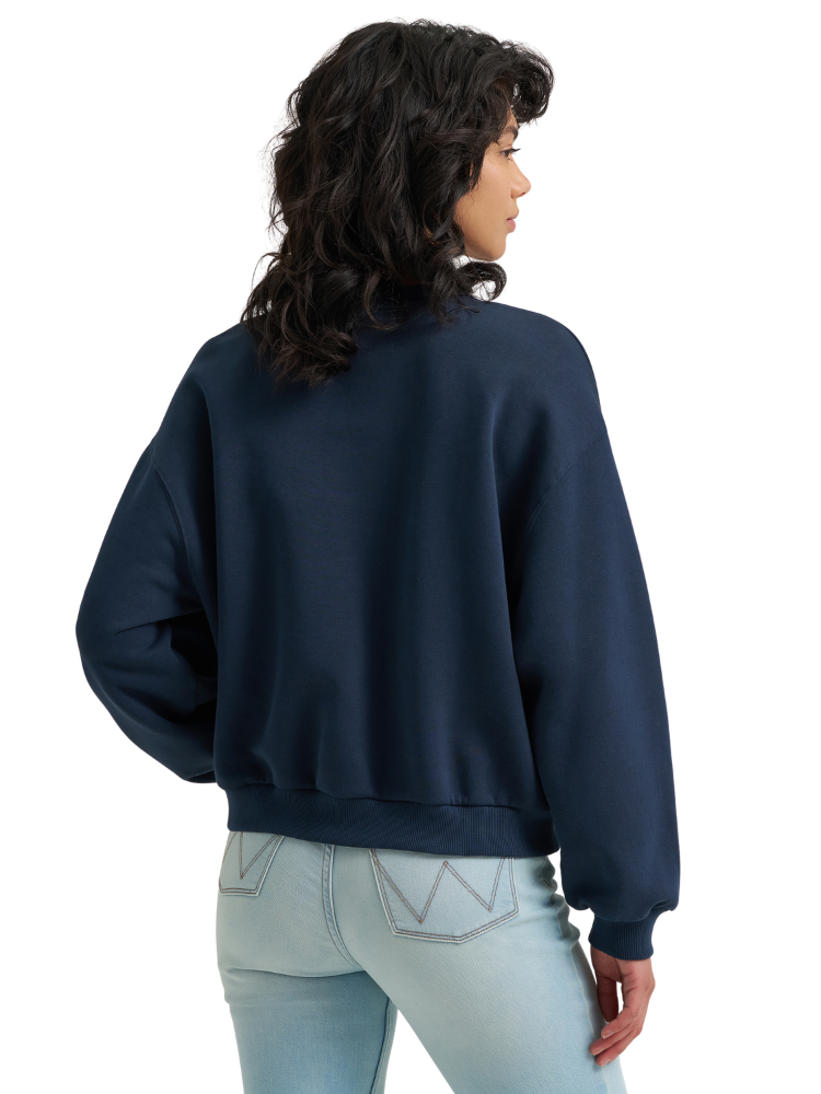 Crewneck Canyon oversized Dark Sapphire - Femme