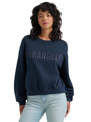Crewneck Canyon oversized Dark Sapphire - Femme