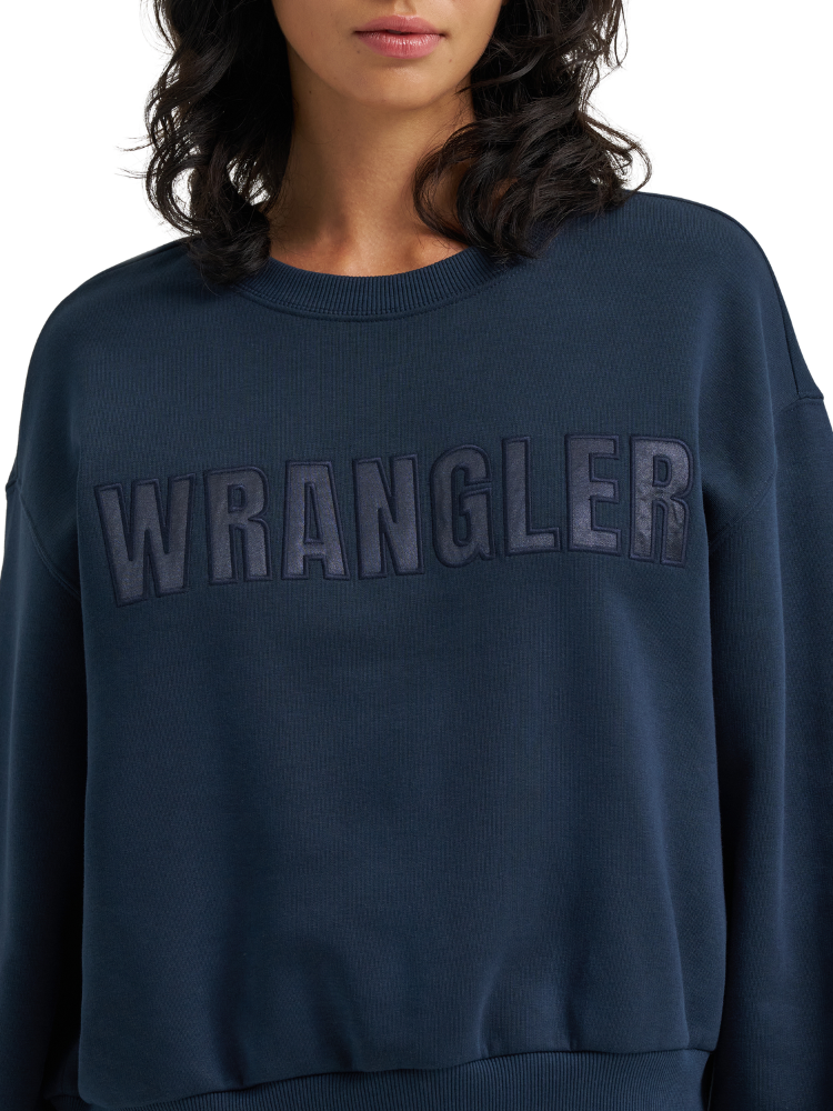 Crewneck Canyon oversized Dark Sapphire - Femme