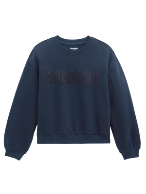 Crewneck Canyon oversized Dark Sapphire - Femme