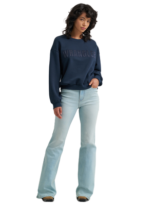 Crewneck Canyon oversized Dark Sapphire - Femme