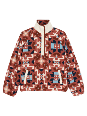 Veste de sherpa Retro Americana snaps - Femme