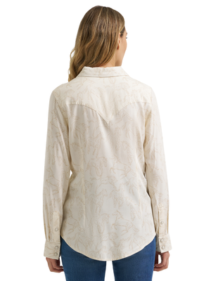Women's Horse Snap Western Shirt