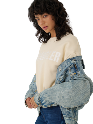 Crewneck Canyon oversized Pip Whitecap Gray - Femme