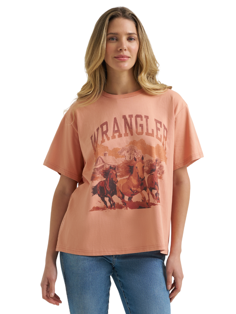 T-shirt Three Horses - Femme