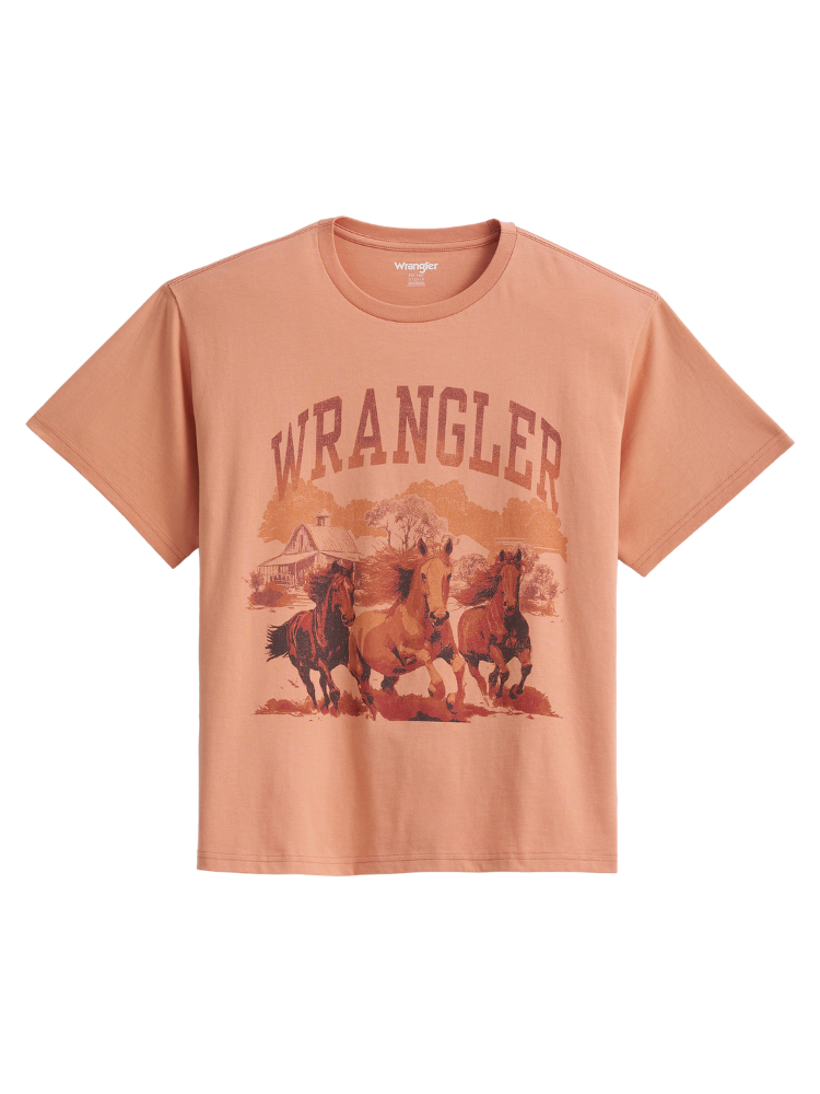 T-shirt Three Horses - Femme