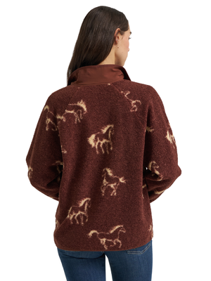 Veste sherpa Big Sky Hay Away Horses - Femme
