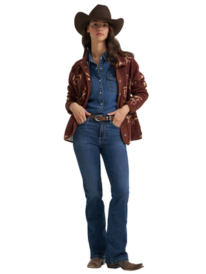 Veste sherpa Big Sky Hay Away Horses - Femme