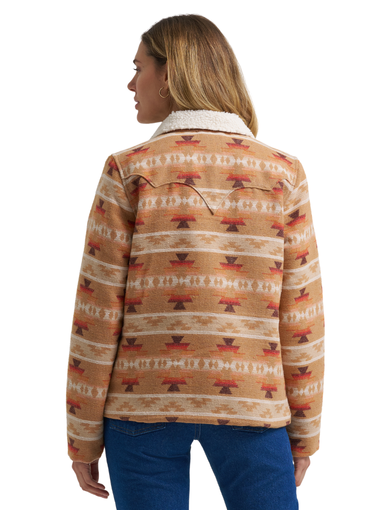 Manteau Retro® Sherpa Jacquard Tan - Femme