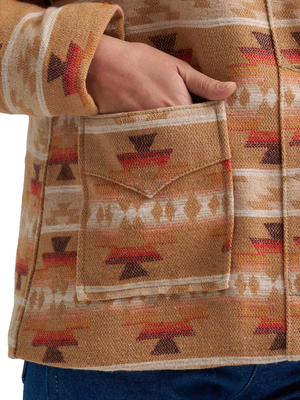 Manteau Retro® Sherpa Jacquard Tan - Femme
