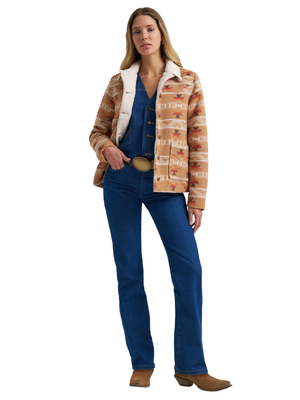 Manteau Retro® Sherpa Jacquard Tan - Femme