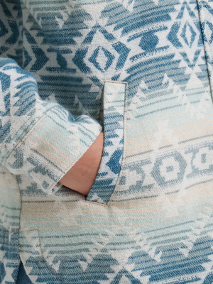 Surchemise jacquard Run the Ranch Bleu - Femme