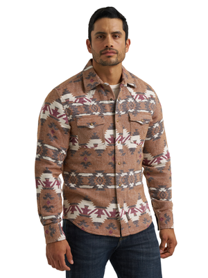 Surchemise Retro® Aztec Brun - Homme