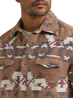 Surchemise Retro® Aztec Brun - Homme