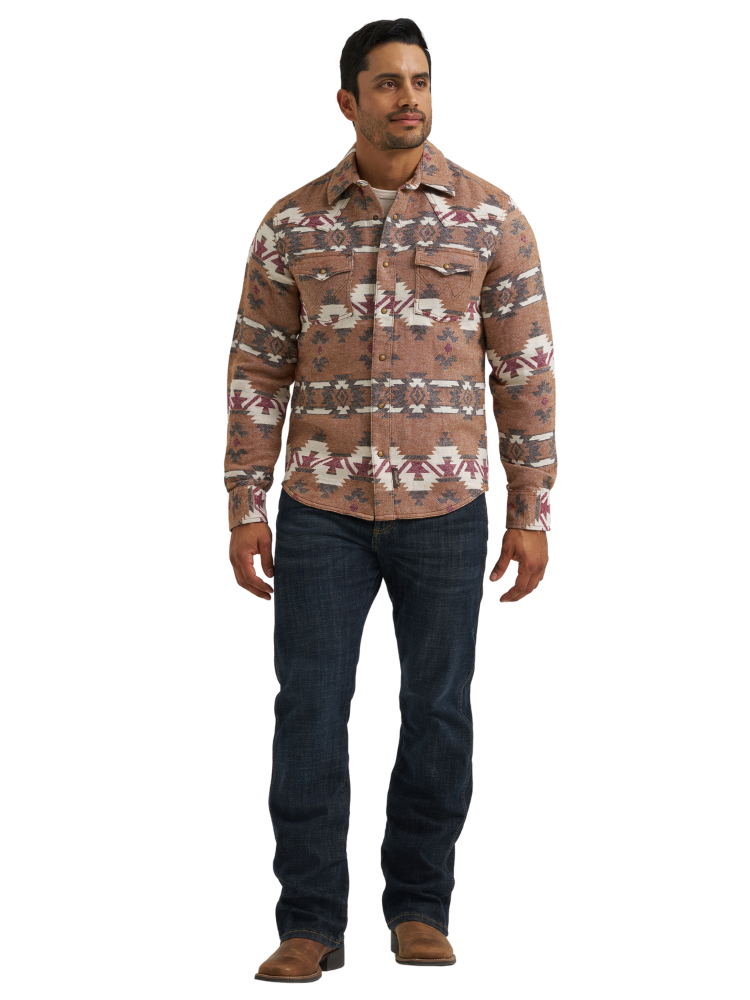 Surchemise Retro® Aztec Brun - Homme