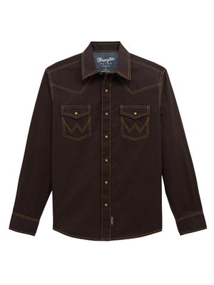 Chemise Western Retro® Premium Brune - Homme