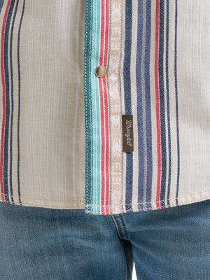 Chemise Western Retro® Premium Tan Multi Stripe à snaps - Homme