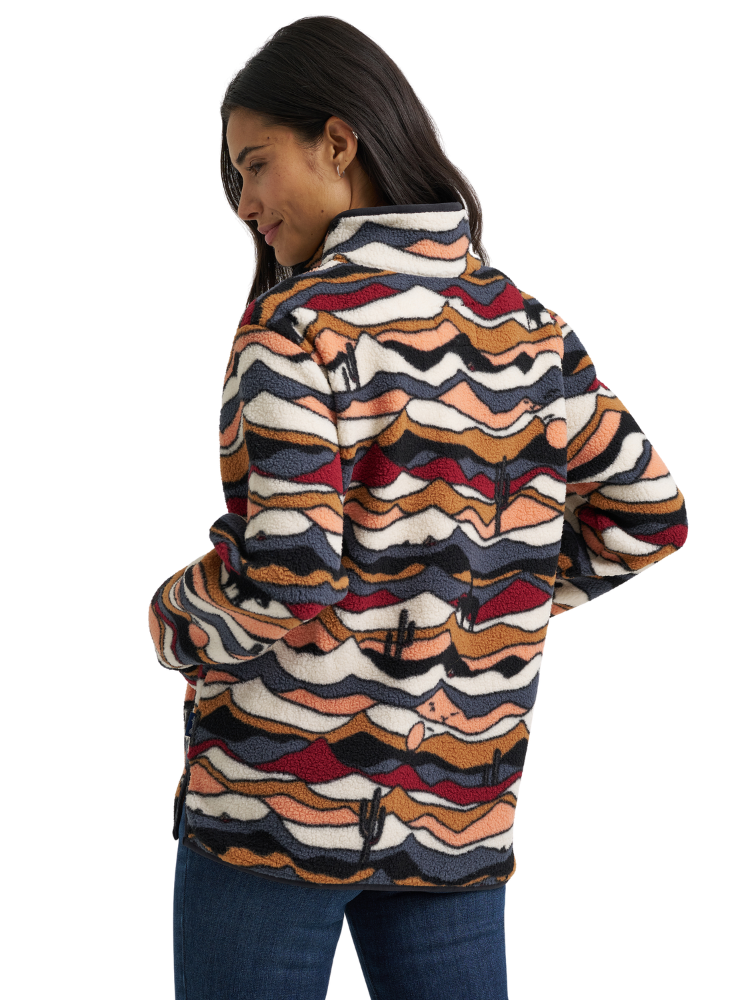 Pull en sherpa à zip Punchy Horizon - Femme
