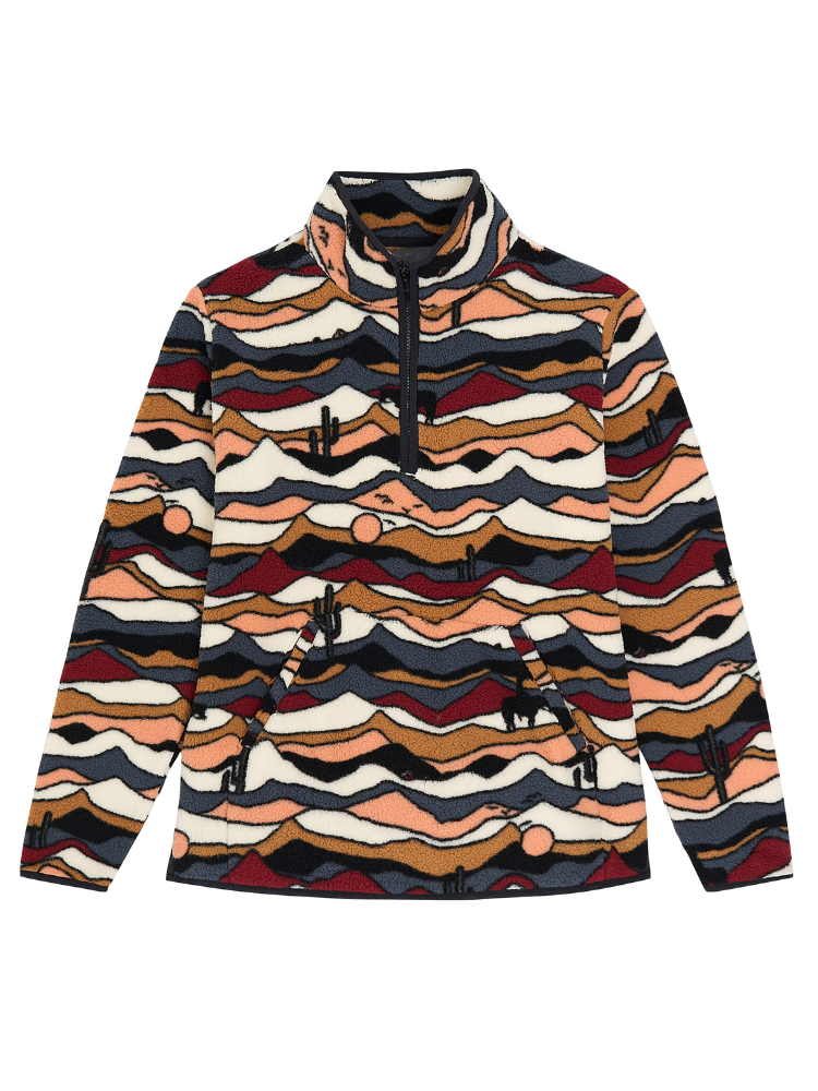 Pull en sherpa à zip Punchy Horizon - Femme