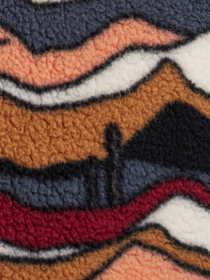 Pull en sherpa à zip Punchy Horizon - Femme