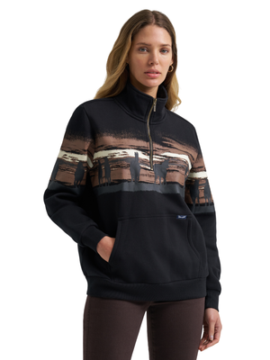 Chandail Retro® Punchy 1/4 Zip Horses - Femme