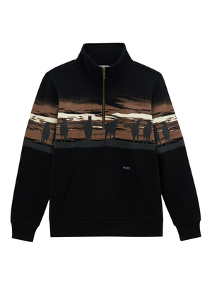Chandail Retro® Punchy 1/4 Zip Horses - Femme