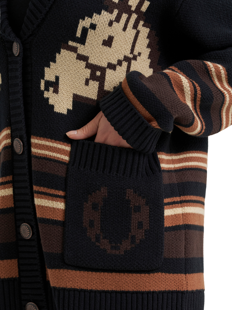Cardigan en tricot Retro® Punchy - Femme