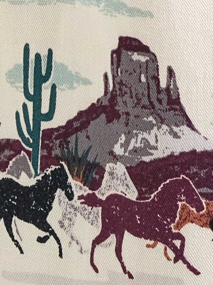 Women's Horse Running Snap-Front Western Shirt