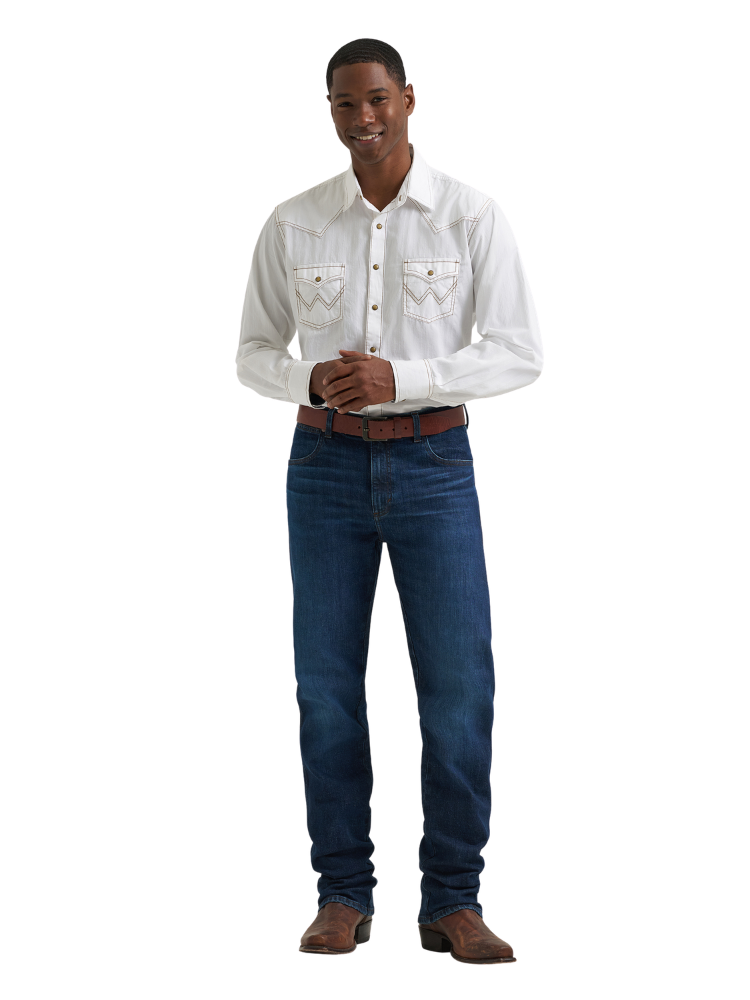 Jeans Western Retro Slim Straight - Homme
