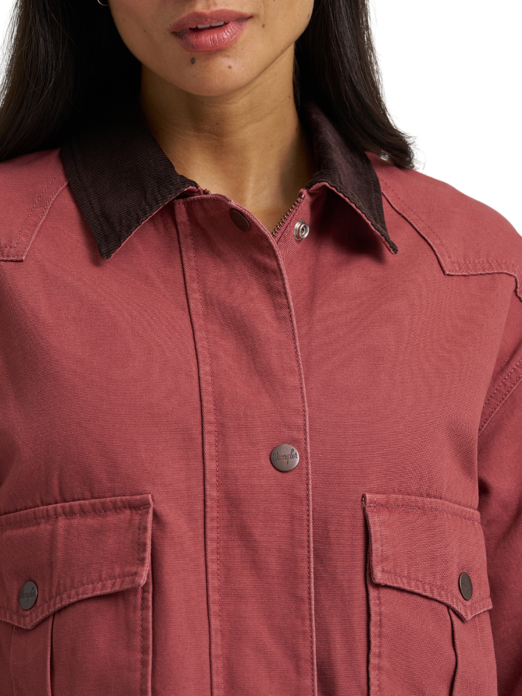 Veste Retro® Utility Cropped - Femme