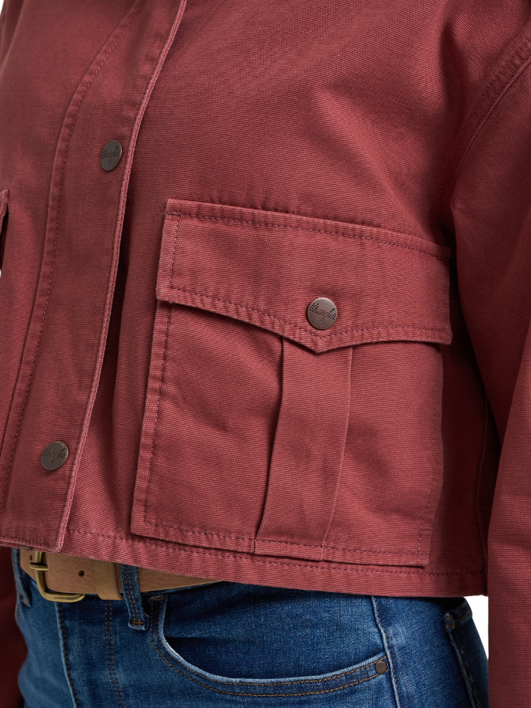 Veste Retro® Utility Cropped - Femme