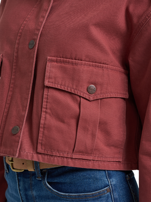 Veste Retro® Utility Cropped - Femme