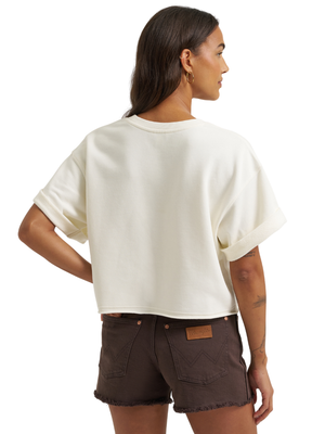 Sweatshirt Écourté à manches courtes Horse - Femme