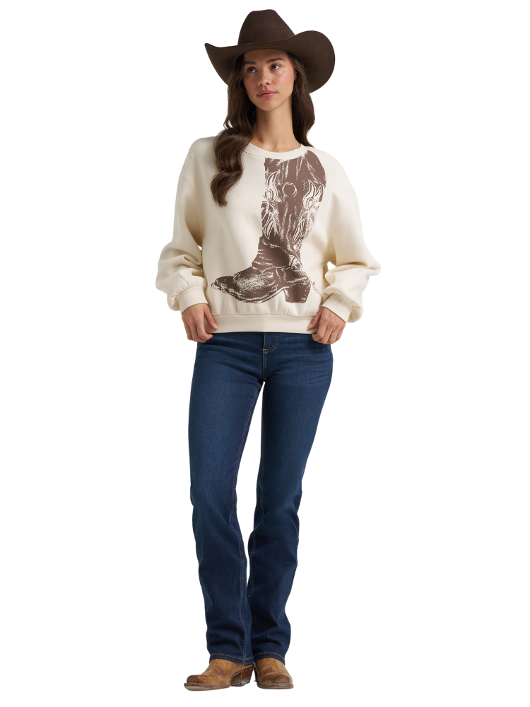 Chandail à manches longues Boot Cream - Femme