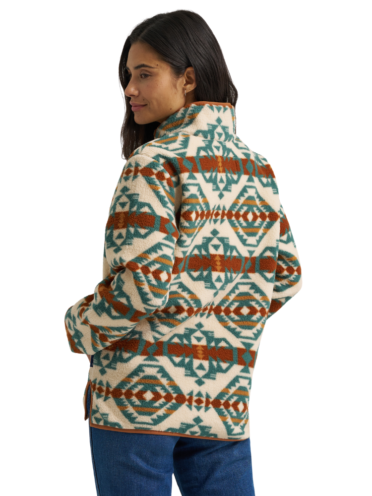 Pull Sherpa zippé Vintage Retro® - Femme