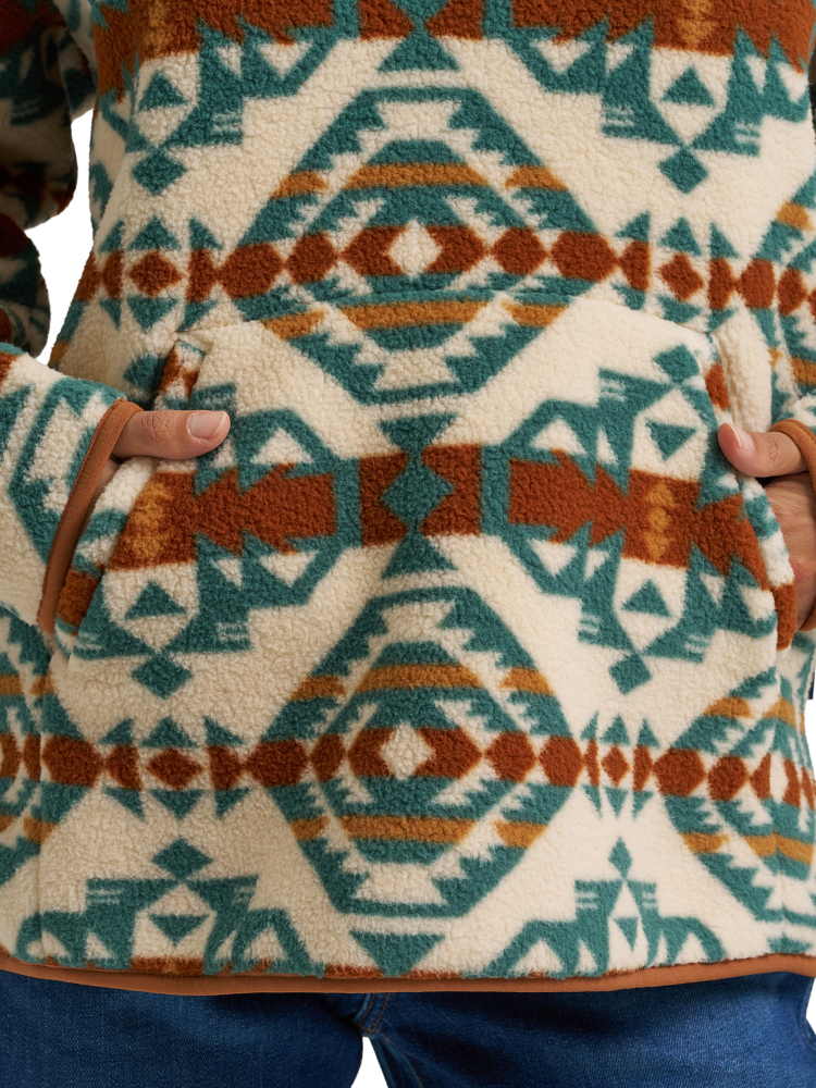 Pull Sherpa zippé Vintage Retro® - Femme