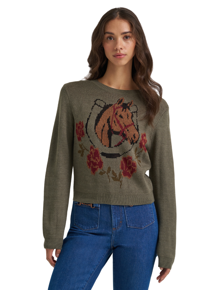 Chandail en tricot Retro Vintage - Femme