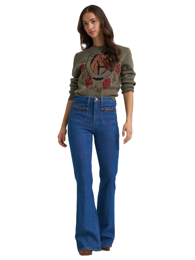 Chandail en tricot Retro Vintage - Femme