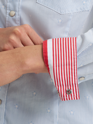 Chemise Western Retro® Star Blue - Femme