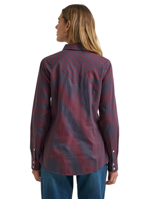 Chemise Western Retro® à rayures - Femme