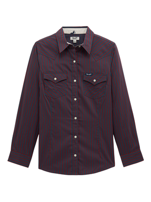 Chemise Western Retro® à rayures - Femme