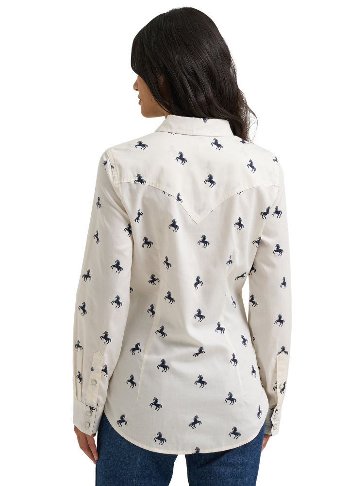 Chemise Western à snaps Horses - Femme