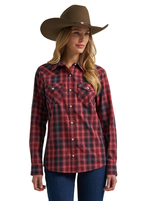 Chemise Western Retro® Port à Carreaux - Femme