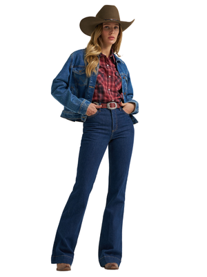Chemise Western Retro® Port à Carreaux - Femme