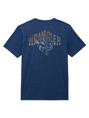 T-Shirt Blue Bronc à poche - Homme