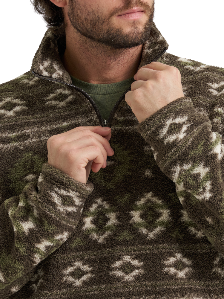 Chandail Hay Away Sherpa 1/4 zip - Homme