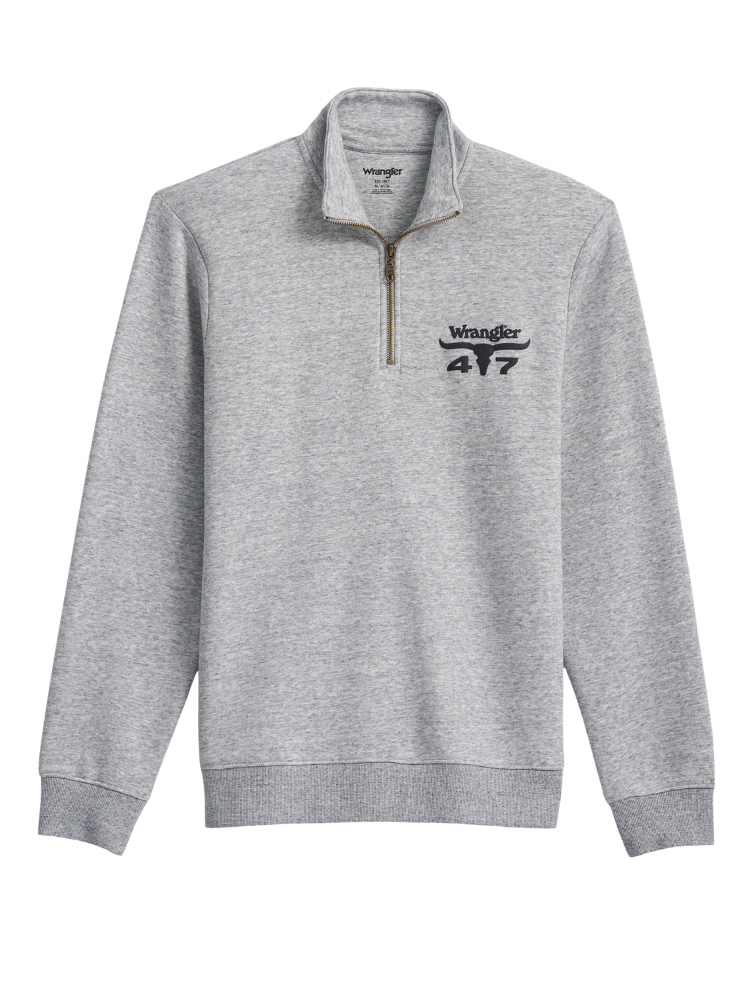 Chandail 1/4 zip scoops Gris - Homme