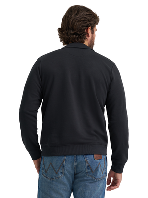 Chandail 1/4 Zip Horned Jet Black - Homme