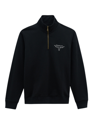 Chandail 1/4 Zip Horned Jet Black - Homme
